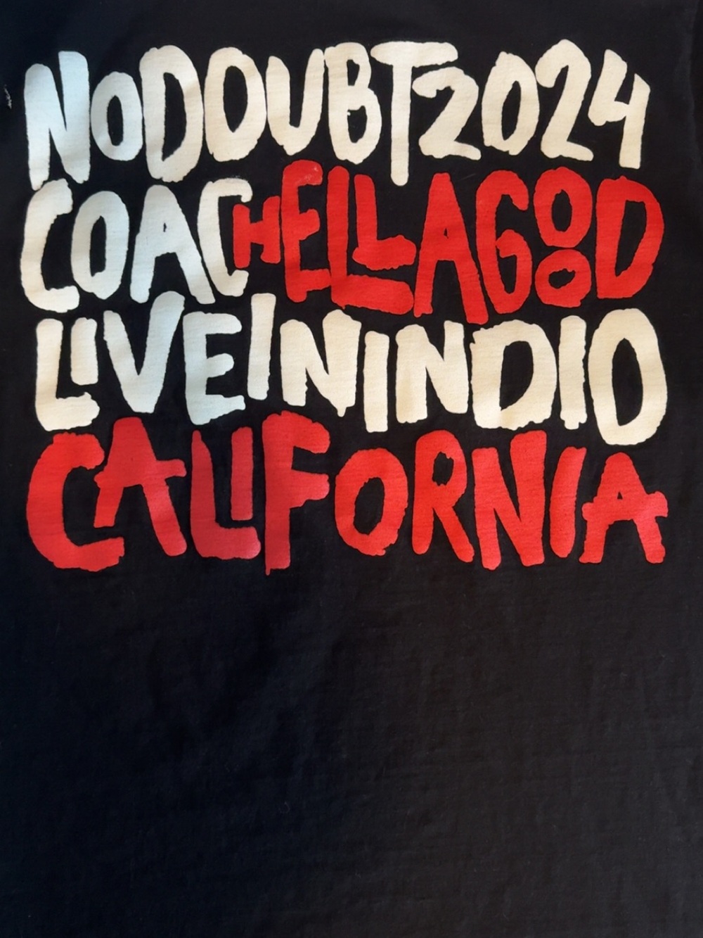 No Doubt 2024 Official Coachella cotton t-shirt